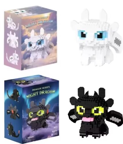 Jeux de construction Dragons - Furry Nocturne & Furie Eclaire