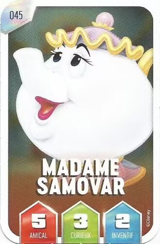 Carte E. Leclerc 2025 - Découvre La Magie De Disney - Madame Samovar, N°045