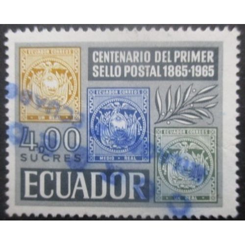 Equateur N°747 Centenaire Du Timbre Oblitéré