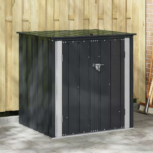 Vidaxl Boîte De Rangement De Jardin Noir 101,5 X 82 X 100 Cm Acier