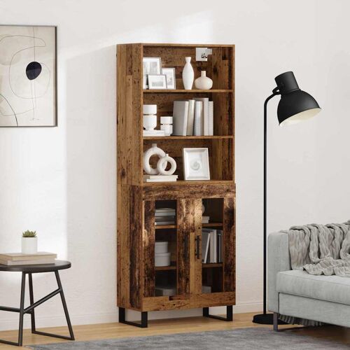vidaXL Haut Armoire Bois ancien 69,5 x 34 x 180 cm Bois d'ingénierie