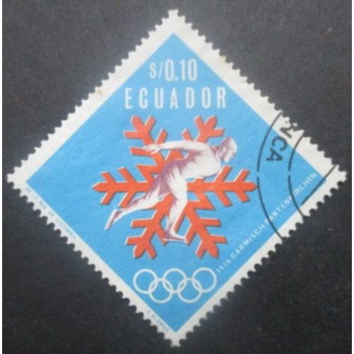 Equateur N°769 Jeux Olympiques De Grenoble 1968 Oblitéré