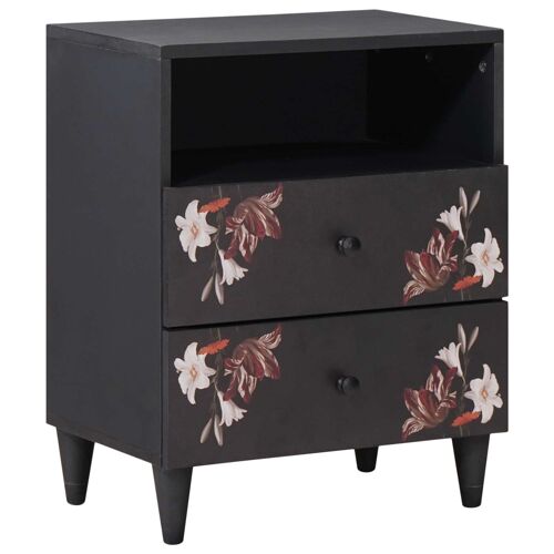 vidaXL Table de chevet avec tiroir Multicolore 50 x 33 x 60 cm