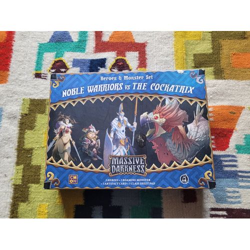 Jeu : Heroes & Monster Set. Noble Warriors Vs The Cockatrix. Editions : Massive Darkness. Guillotine Games. 2017