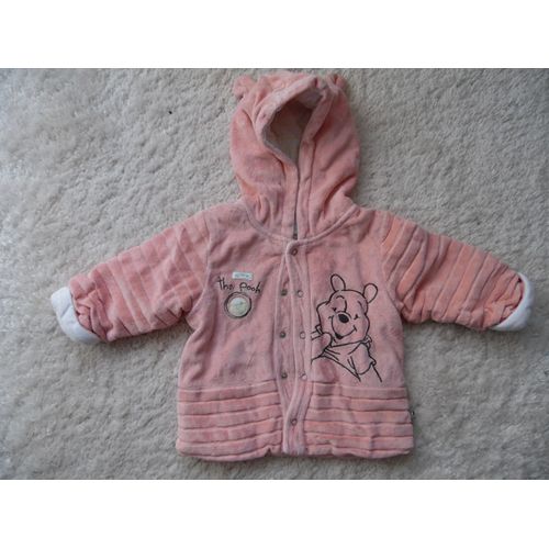 Veste Bébé Garçon Chaude Orange Disney Winnie L'Ourson Taille 9/12 Mois Idée Cadeau
