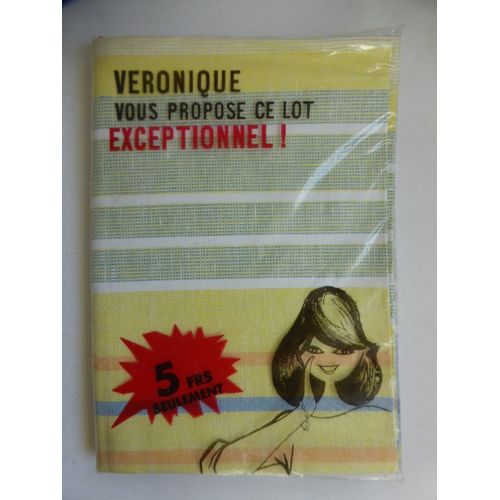 Lot De 3 Torchons Vintage Coton Rayés Jaune, Bleu Et Rose Neufs