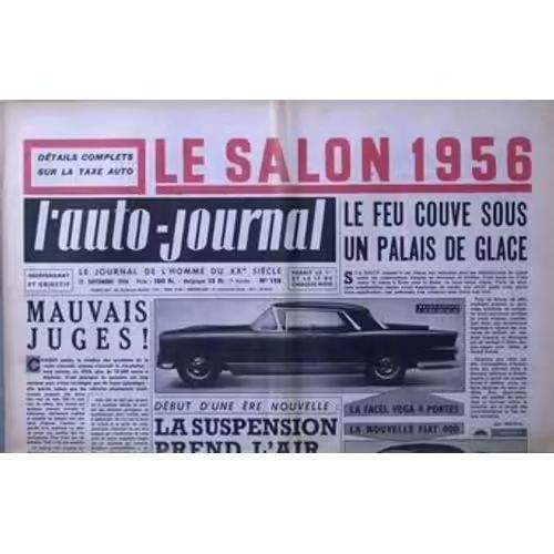 Auto Journal 158 De 1956 ,Plymouth Savoy V8,Monet Goyon 115
