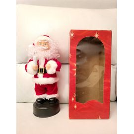 Figurine sur Père Noël animée, musicale et lumineuse