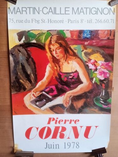 Pierre Cornu Affiche Édition Limitée 1978 65/35cm