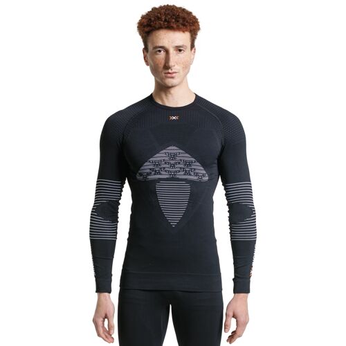 T-Shirt Manches Longues X-Bionic Pour Homme - Energizer 4.0 - Noir Opale/Blanc Arctique