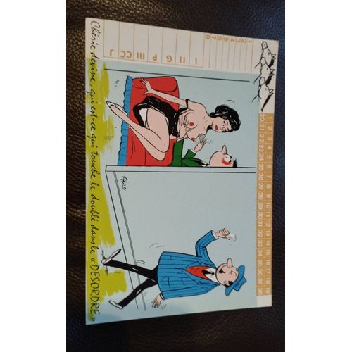 Tiercé - Chérie Devine, Qui Est Ce Qui Touche Le Doublé Dans Le Désordre - Une Carte Postale Ancienne Humouristique Non Écrite