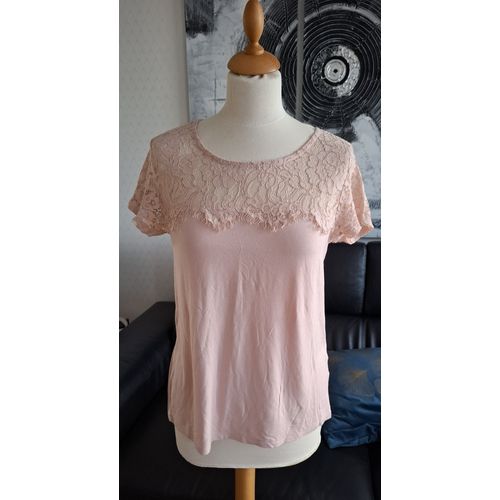 Top Blanche Porte Rose