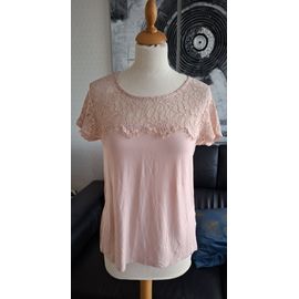 Top Blanche Porte Rose