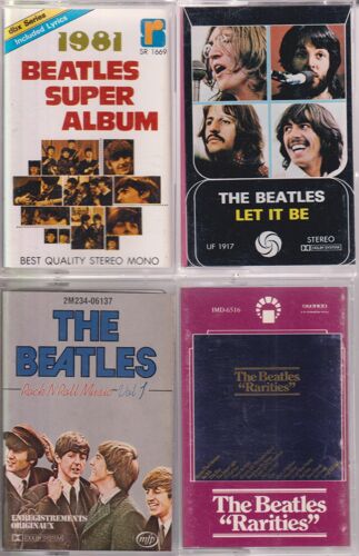 The Beatles Lot De 4 K7 Cassettes Audio Tape B