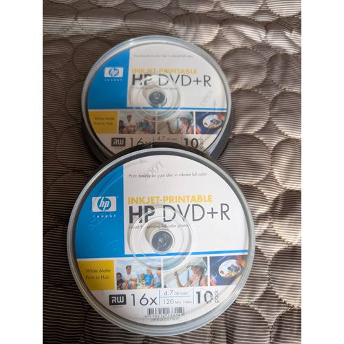Lot de 2 packs DVDS HP +R 4.7 GB 16 X