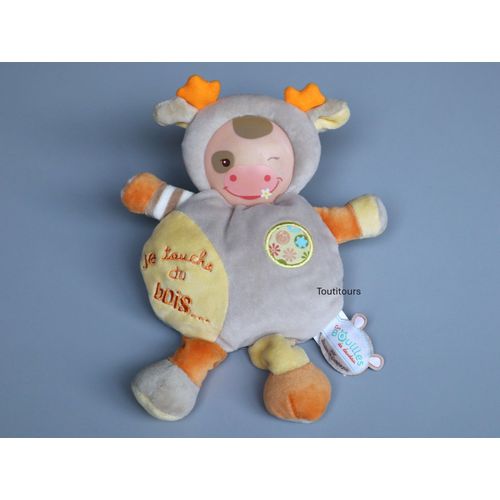 Doudou Les Bouilles cerf Doudou et Compagnie Je touche du bois