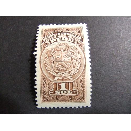 109 Perú / Servicio Consular / Un Sol Mnh
