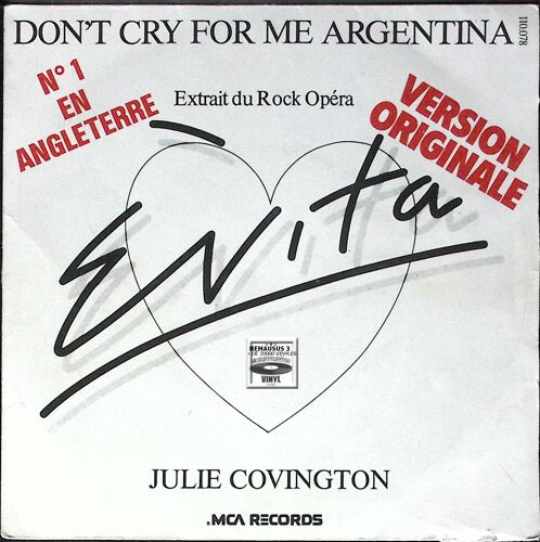 Julie Covington - Don'T Cry For Me Argentina - 1976