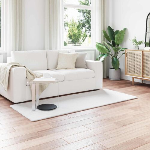 Vidaxl Tapis En Fourrure Synthétique De Lapin Olite Blanc 100 X 200 Cm