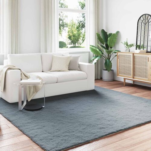 Vidaxl Tapis En Fourrure Synthétique De Lapin Olite Anthracite