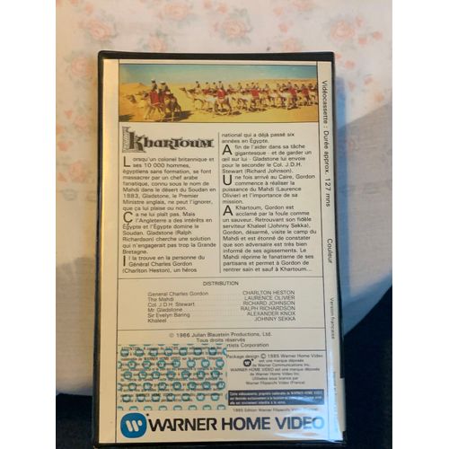 VHS « KHARTOUM « edition Warner 1985