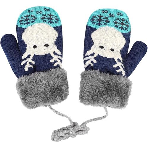Gants D'hiver Pour Enfants 4-6 Ans, Doublure En Velours Ultra-Doux, Fil De Laine Haute Qualité, Résistants Au Froid Et Au Vent, Idéaux Pour Le Ski, Snowboard Et Activités Extérieures