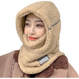 Cagoule 3 En 1 Hiver Femme, Fleece Doux Et Respirant 55-58 Cm 300 G Pour Ski, Vélo, Randonnée, Camping, Protection Visage, Oreilles, Cou, Couleurs Classiques Adaptées Manteau, Doudoune, Sweat