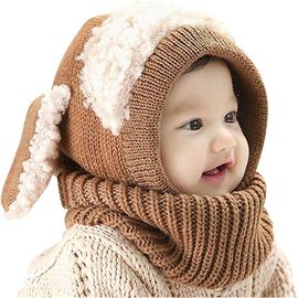 Chapeau D'hiver Pour Bébé Tricoté En Laine De Qualité Supérieure, Couvre-Oreilles Doux, Taille 46-51 Cm, Poids 115 G, Pour Bébés Filles Et Garçons De 6 À 36 Mois