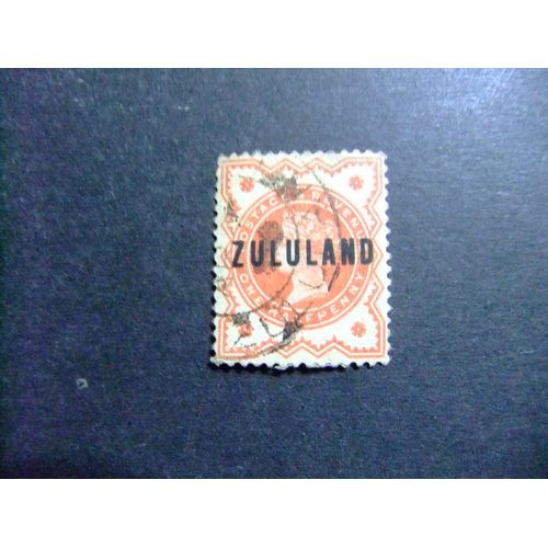 47 Zululand 1888 / Reina Victoria / Yvert 1 Fu Stanley Gibbons 1 Fu Fil Corona