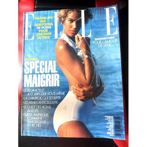 Elle N°2358 18/3/1991 Maigrir / Gainsbourg Pour L'Amour De Jane