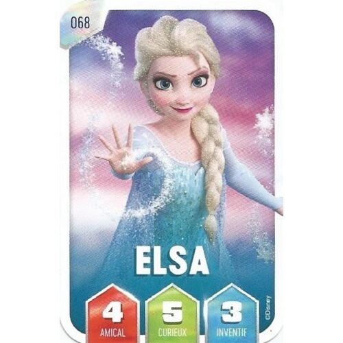 Carte Leclerc Disney 2025 Carte N°68 Elsa