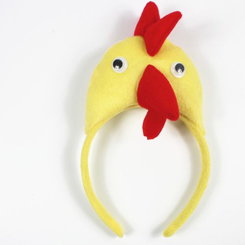Lot De 4 Bandeaux Poulet Pour Adultes ¿ Accessoires De Déguisement En Tissu Doux Et Duveteux, Taille Unique, Idéaux Pour Halloween, Noël, Mascarade Et Soirées Entre Amies.