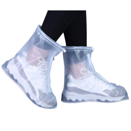 Couvre-Chaussures Imperméables 5 Paires En Taille L Protection Contre Pluie Boue Et Neige Semelle Renforcée Antidérapante Et Durable Fermeture Éclair Avec Joint Étanche