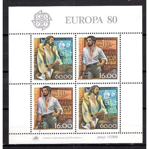 Portugal 1986 Europa Les Personnages Celebres Bloc Yvert N° 53 Neuf**