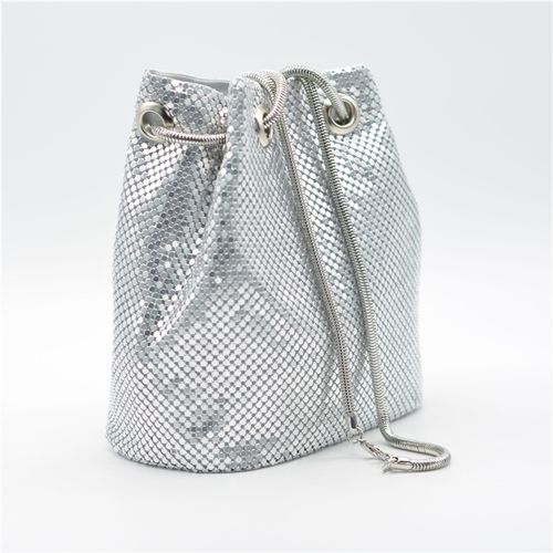 Sac à main féminin en rhinestons brillants et satin, 15x11x16 cm, croisé ajustable avec fermeture magnétique pour soirée, mariage, sortie romantique