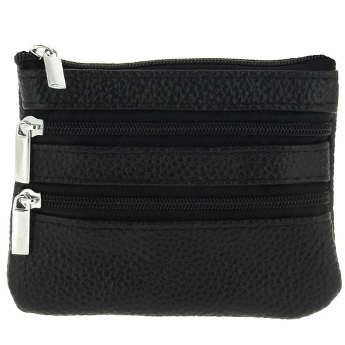 Portefeuille homme fin et léger, 11x9x2cm, 0.05kg, compartiment pour cartes, billets et monnaie, avec porte-clés intégré - Accessoire quotidien pratique et résistant.