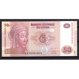 Billet De Banque Congo 50 Francs 2020 Neuf Unc Pick 97 Dimension 150 × 70 Mm