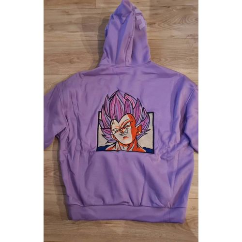 Sweat À Capuche Pull Unisexe Brodé À Imprimé Bouffant Vintacrew Vegeta