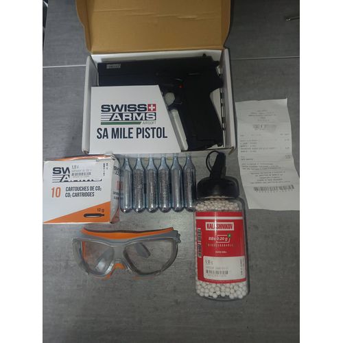 Pistolet Airsoft 6mm 0.9 Joule Swiss Arms Sa Mile Pistol