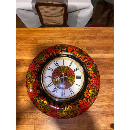 Pendule à suspendre motif exotisme biélorusse