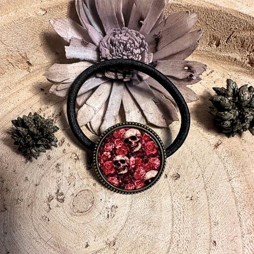 Élastique Pour Cheveux Personnalisé - Crâne - Fait Main