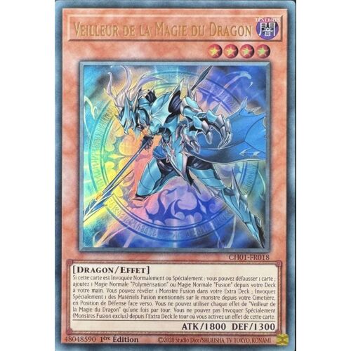 Veilleur De La Magie Du Dragon - Ch01-Fr018 - Yu-Gi-Oh ! Ultra Rare