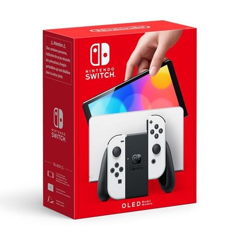 Nintendo Switch OLED - 64 Go - Blanc + Carte micro SD 128Go + Housse Nintendo