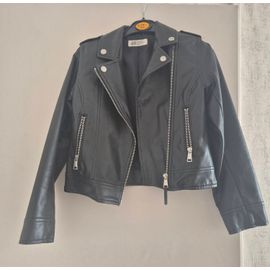 Veste Perfecto En Similicuir Noir H&M Taille 9ans Fille