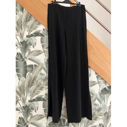 Élégant Pantalon Noir Fluide-Zara