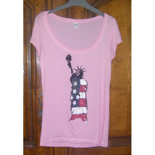 T-Shirt Rose Piaza Italia - Taille Xl