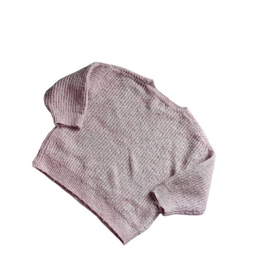 Pull Doux Tricot Rose Pâle 12mois