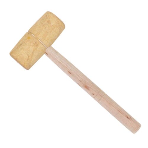 Marteau de menuisier en bois - Petit outil en bois pour le travail du cuir et les projets de bricolage, construction robuste en bois dur.