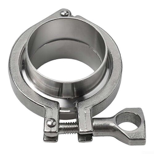 Manchons de soudage sanitaires SS304 de 51 mm avec raccords Tri-Clamp compatibles et joints PTFE pour une installation sans soudure.