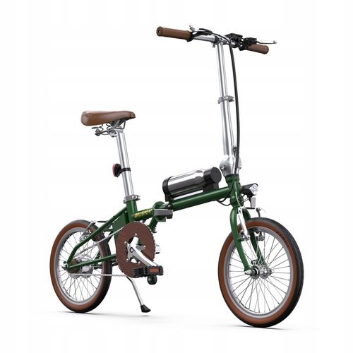 Vélo Électrique Urbain Rétro Pliable Onesport Ot02, 250 W, 36 V 5,2 Ah, 25 Km/H, Autonomie De 25 Km - Vert